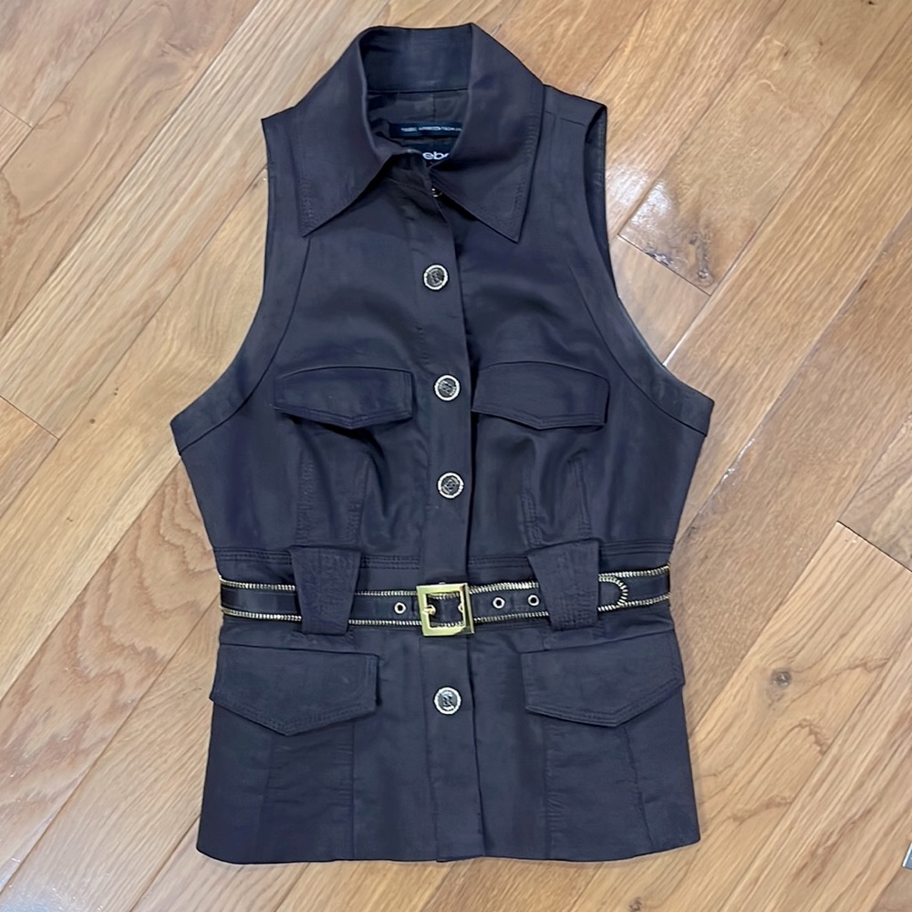 bebe Vintage Linen Vest